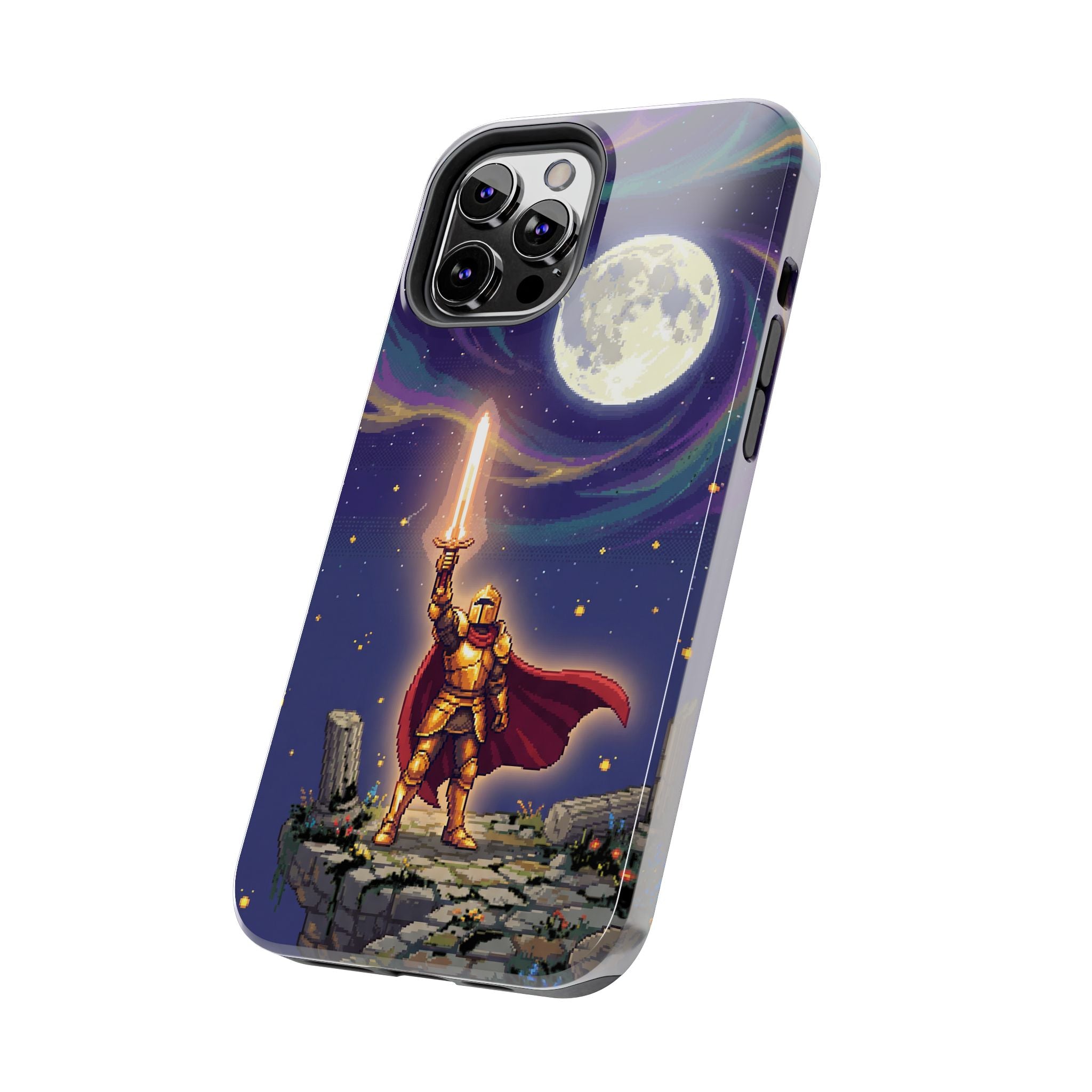 Retro Pixel Quest Knight — Tough Phone Case