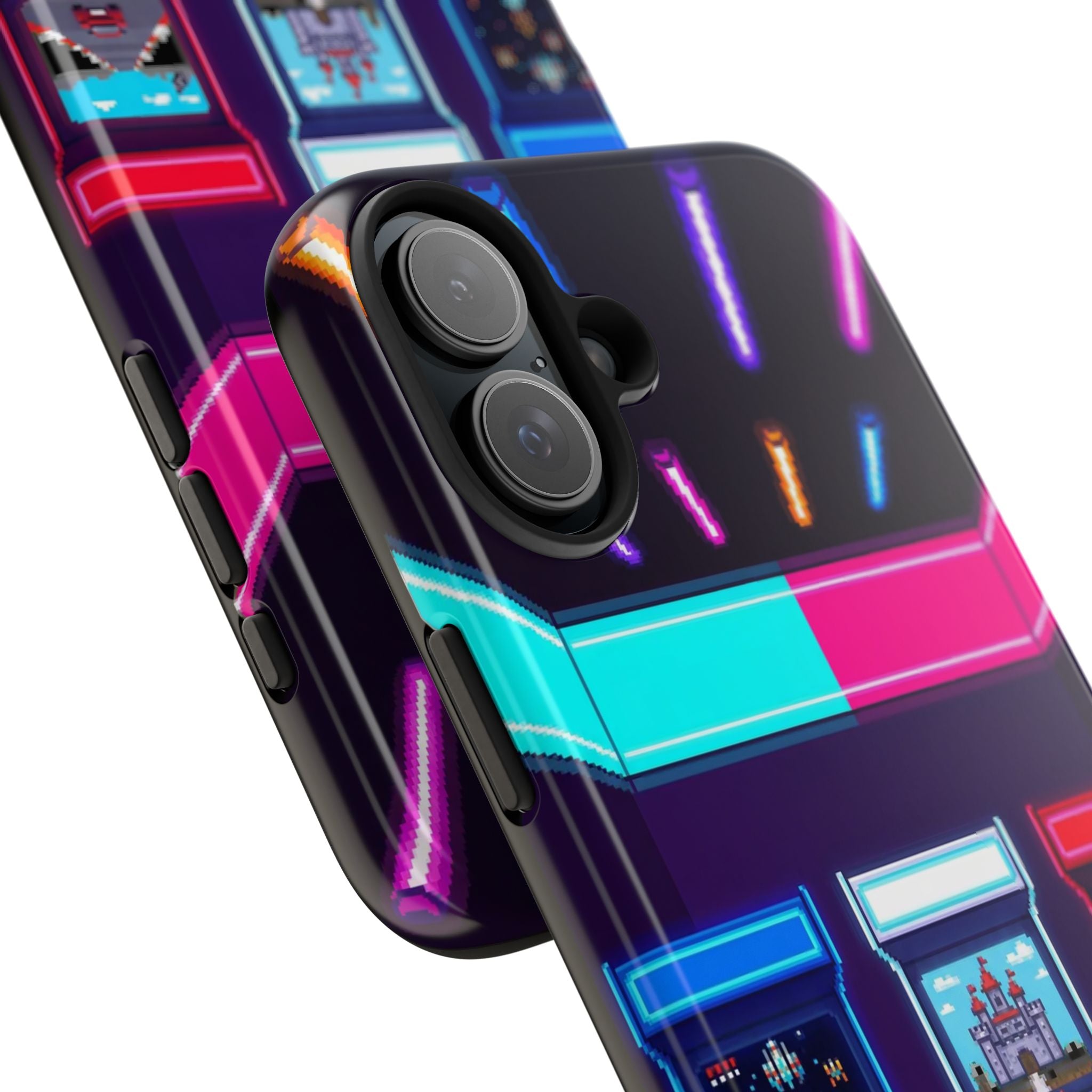 Retro Pixel Arcade Nights — Tough Phone Case