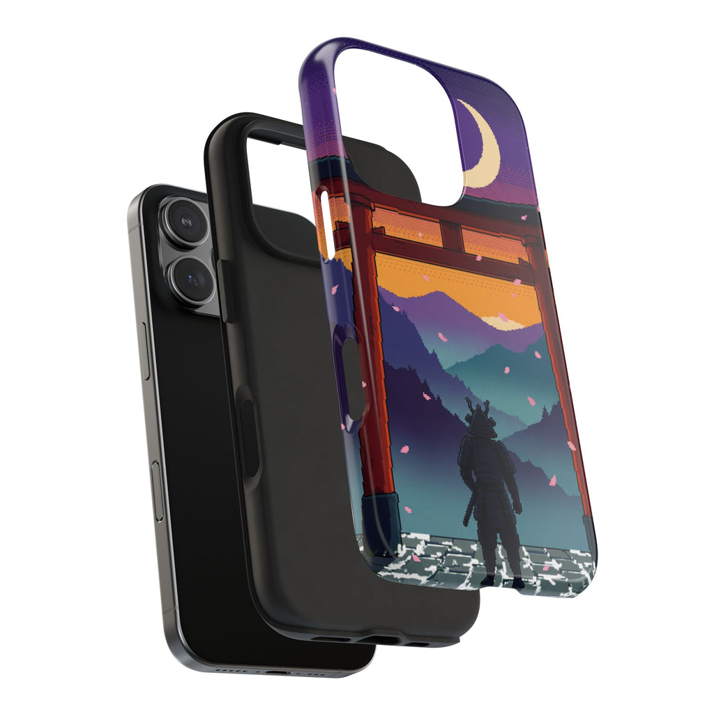 Retro Pixel Lone Samurai — Tough Phone Case