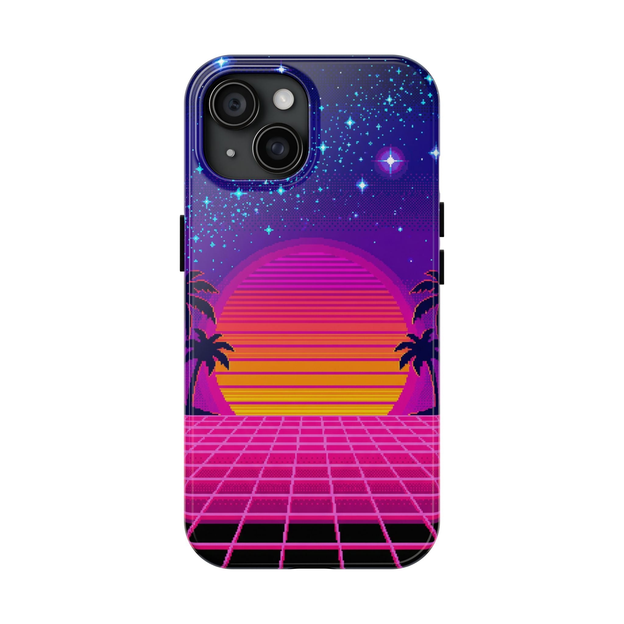 Retro Pixel 8-Bit Sunset — Tough Phone Case