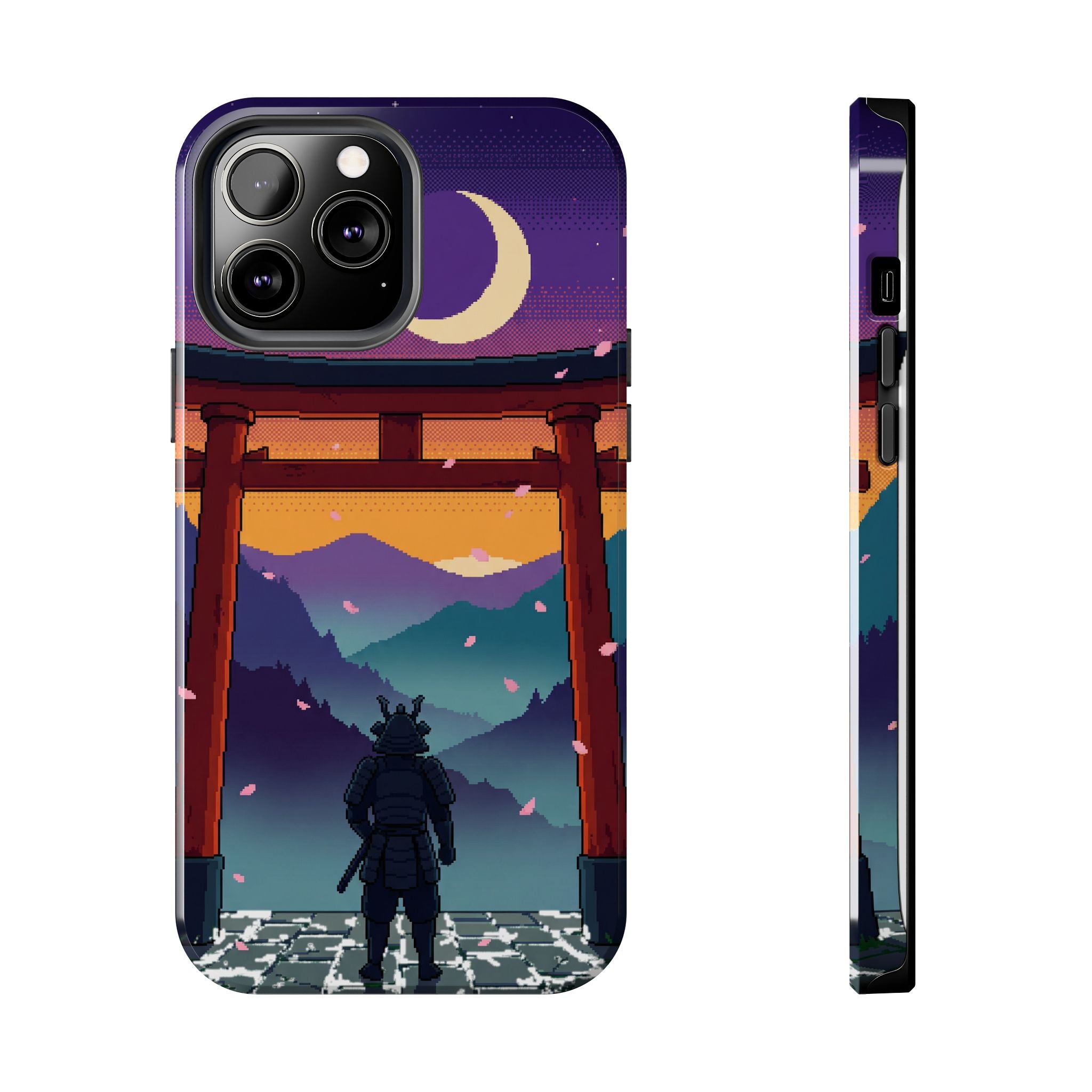 Retro Pixel Lone Samurai — Tough Phone Case