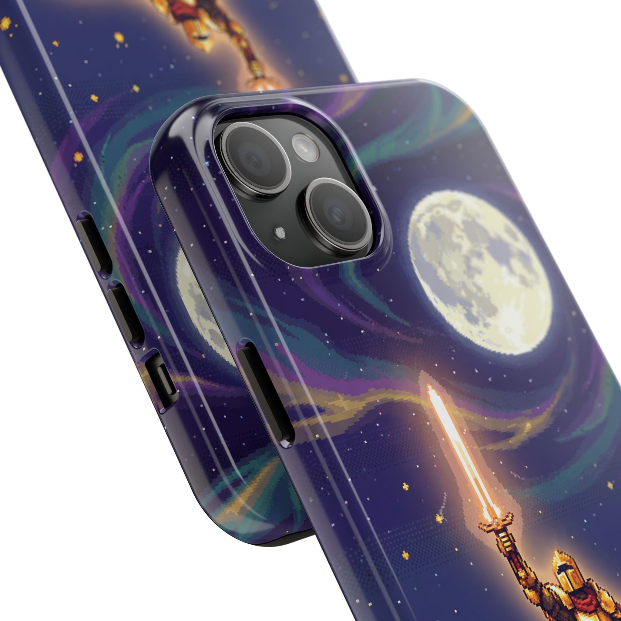Retro Pixel Quest Knight — Tough Phone Case