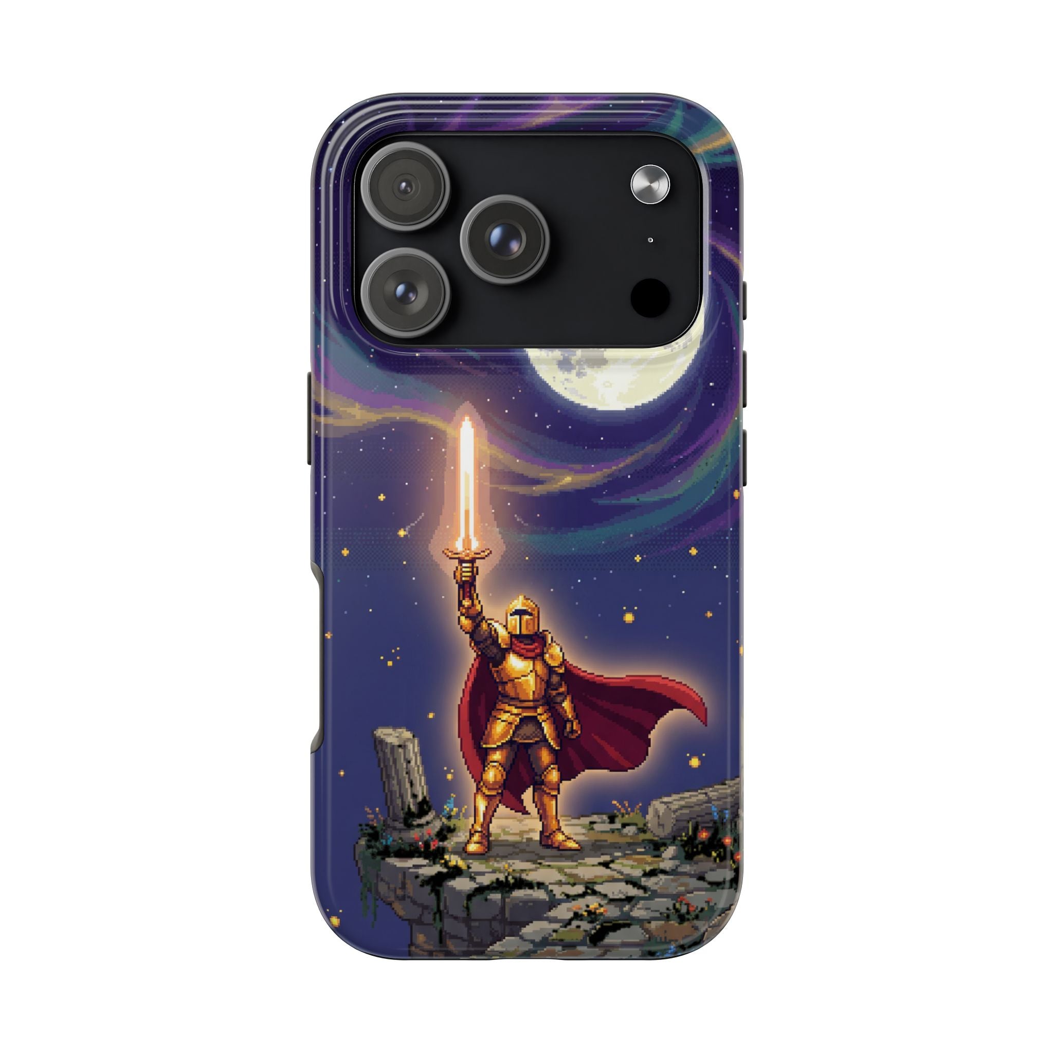 Retro Pixel Quest Knight — Tough Phone Case
