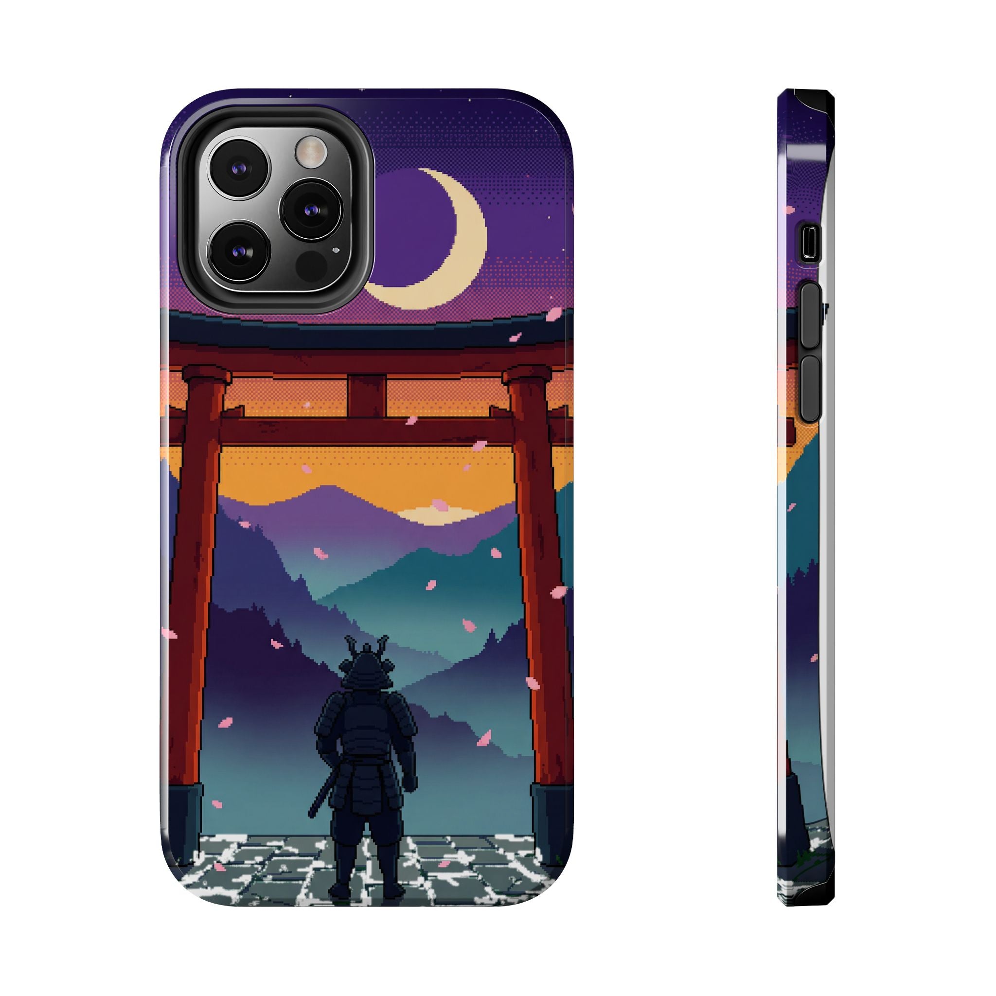 Retro Pixel Lone Samurai — Tough Phone Case