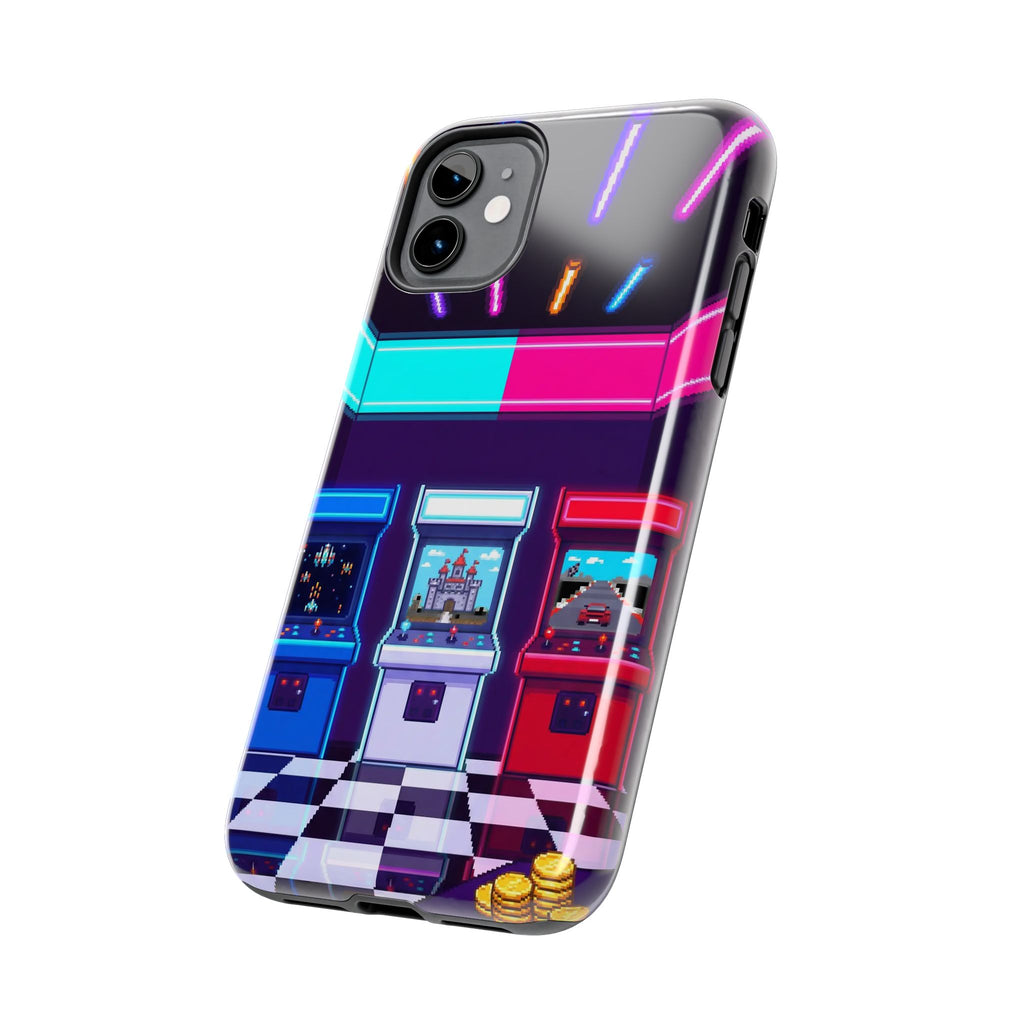 Retro Pixel Arcade Nights — Tough Phone Case