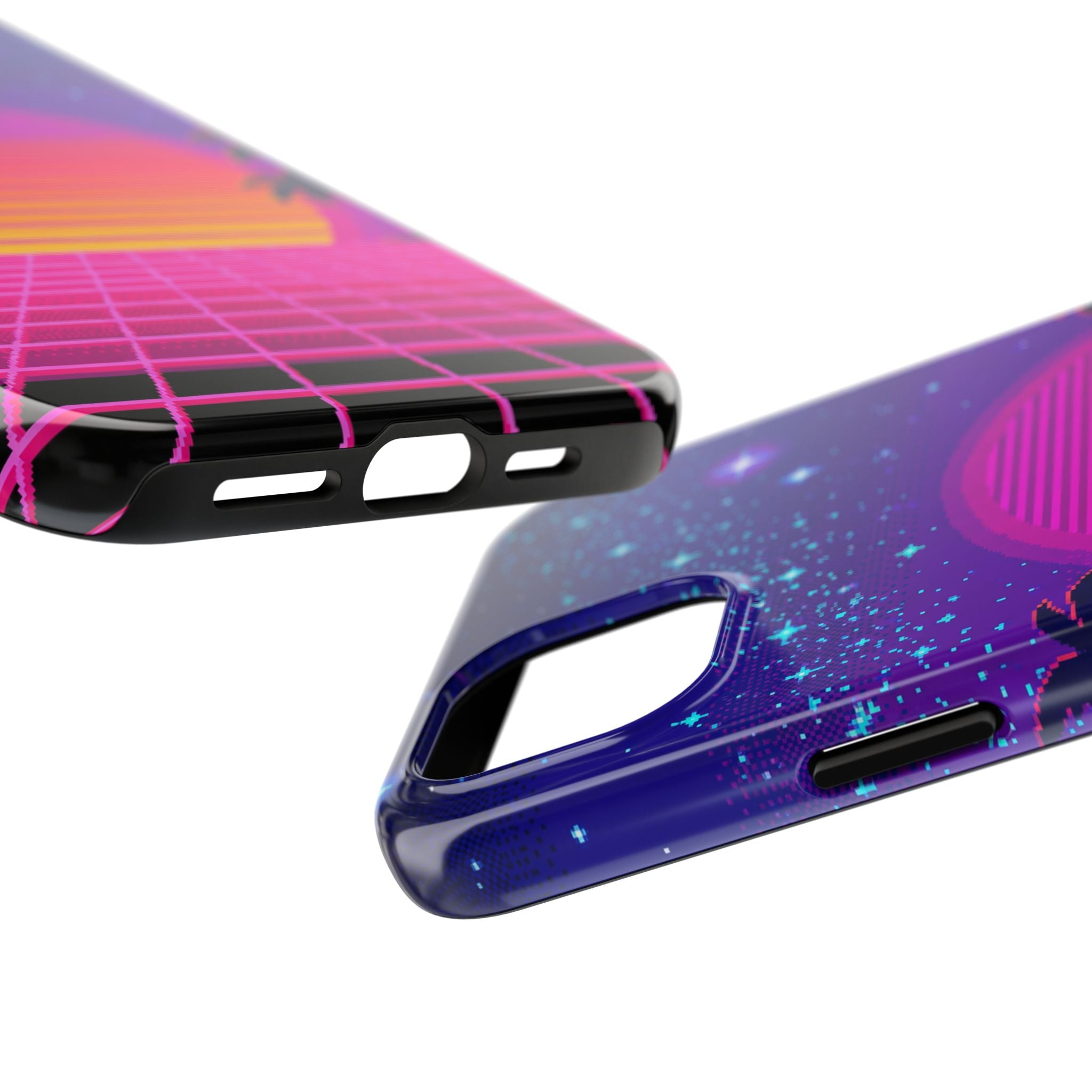 Retro Pixel 8-Bit Sunset — Tough Phone Case