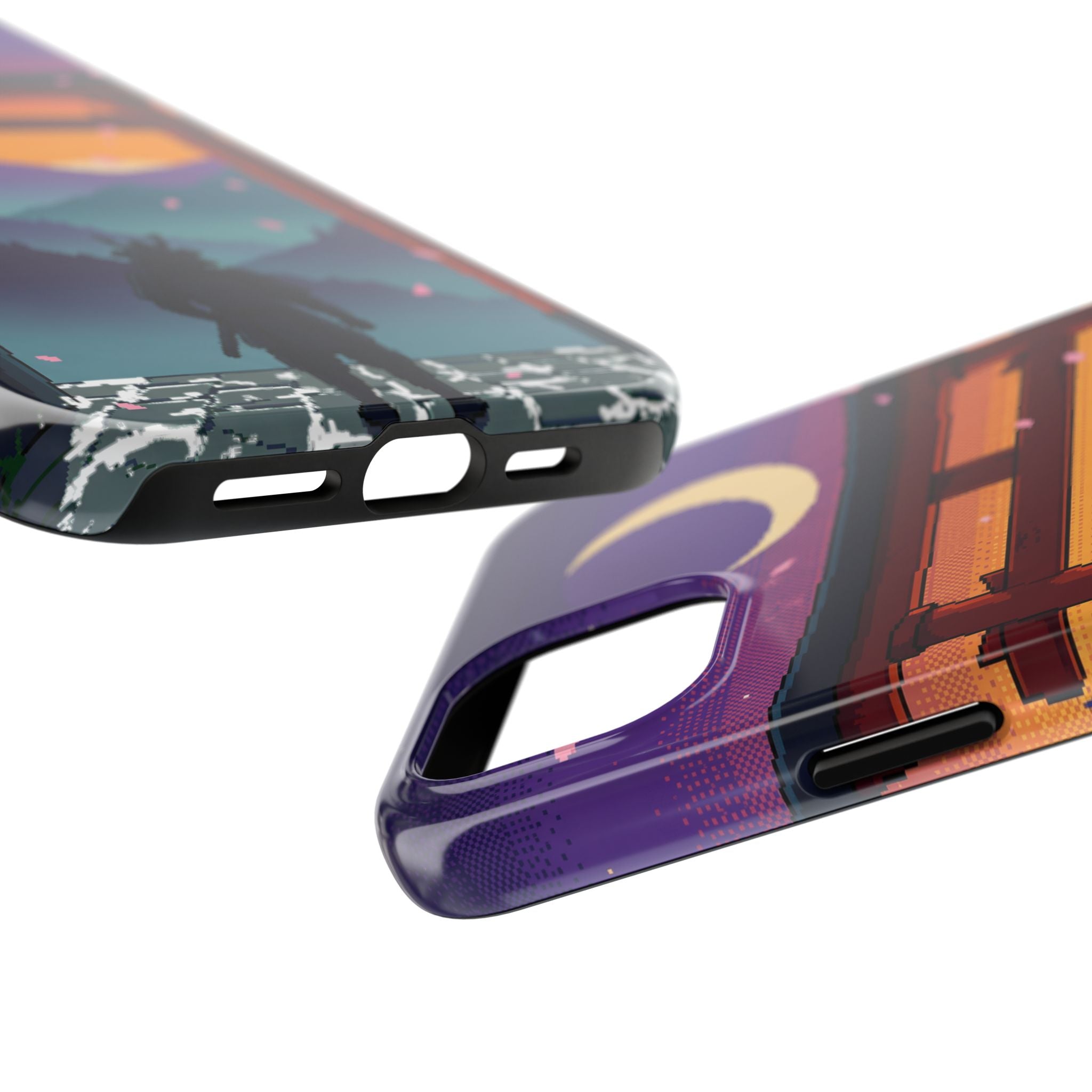 Retro Pixel Lone Samurai — Tough Phone Case