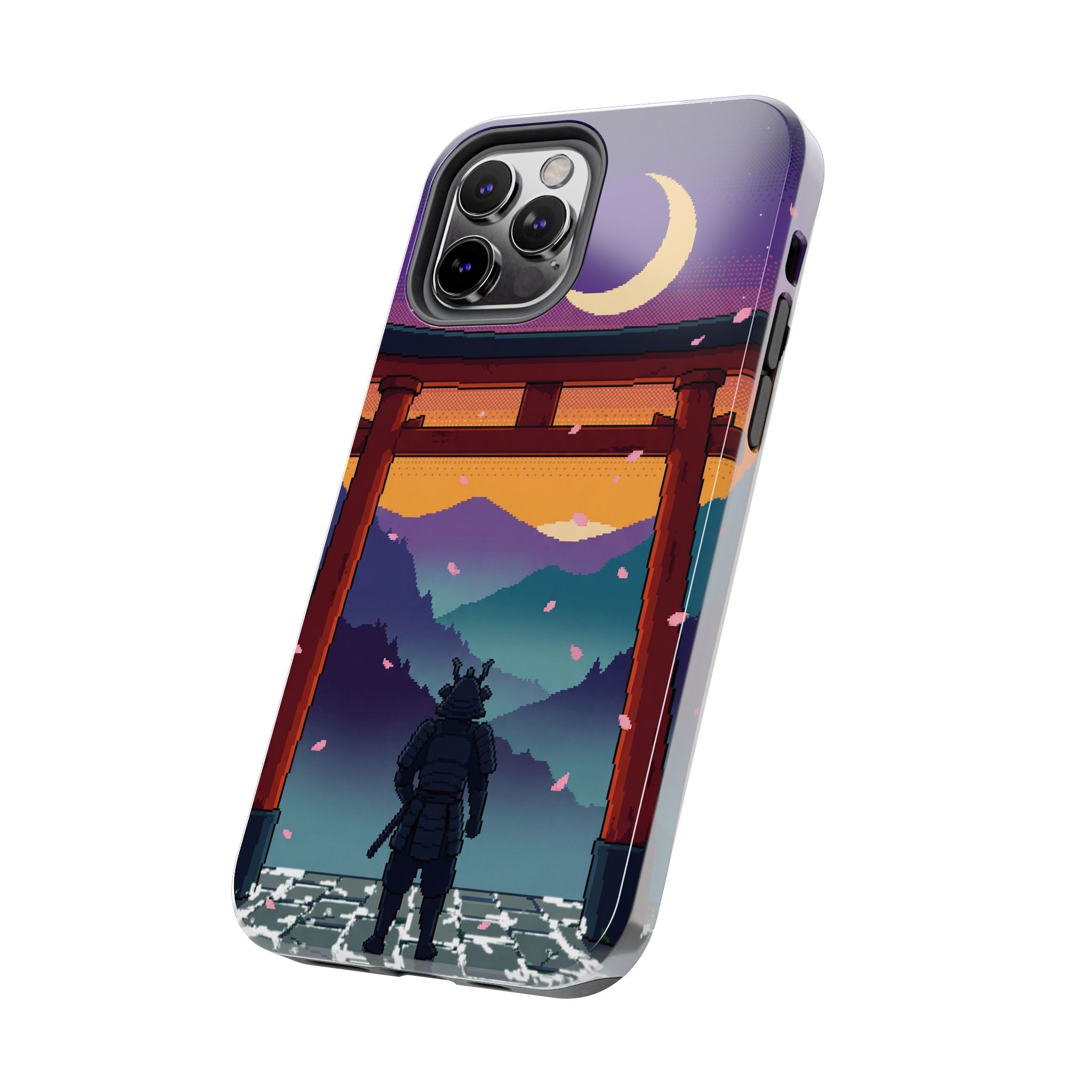 Retro Pixel Lone Samurai — Tough Phone Case