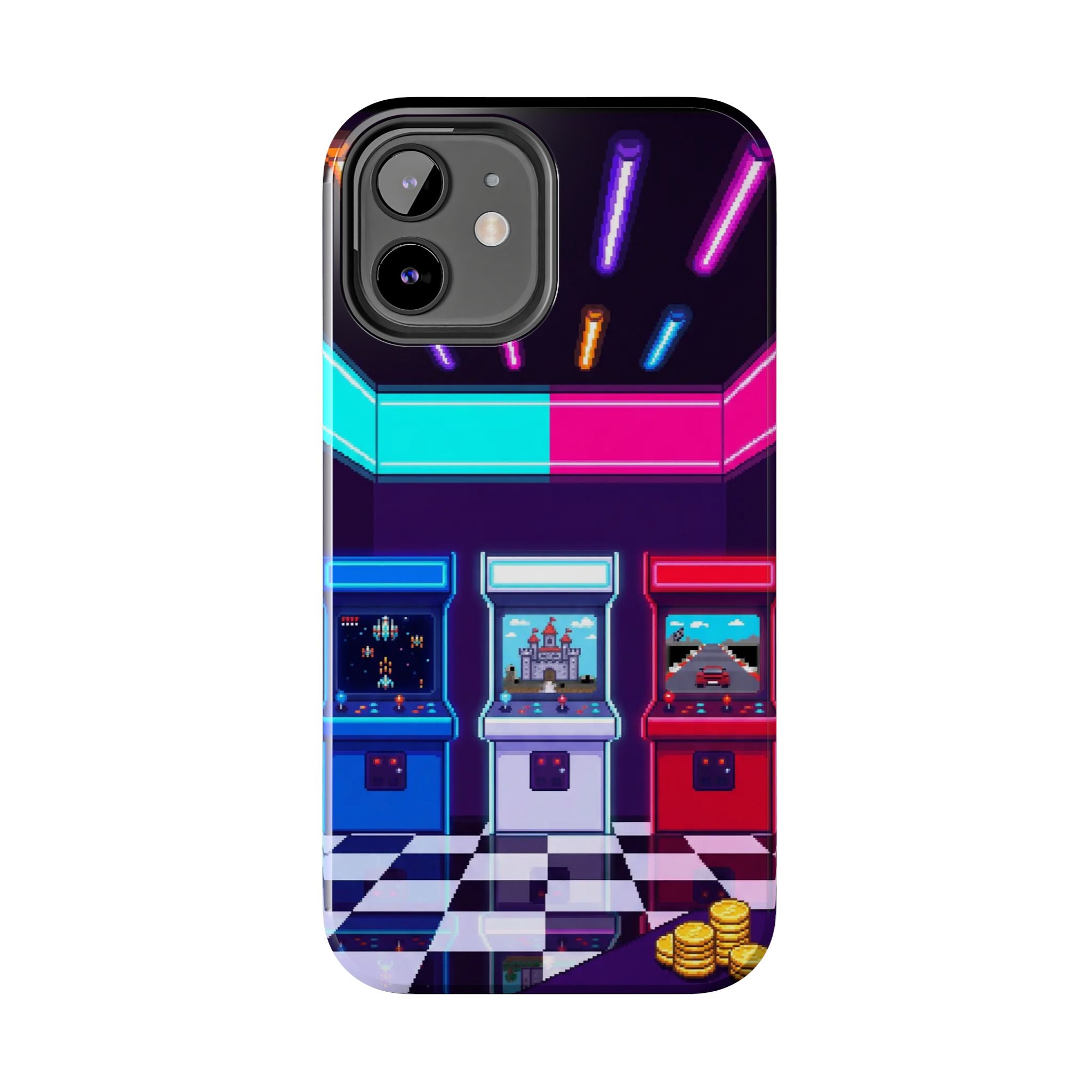 Retro Pixel Arcade Nights — Tough Phone Case