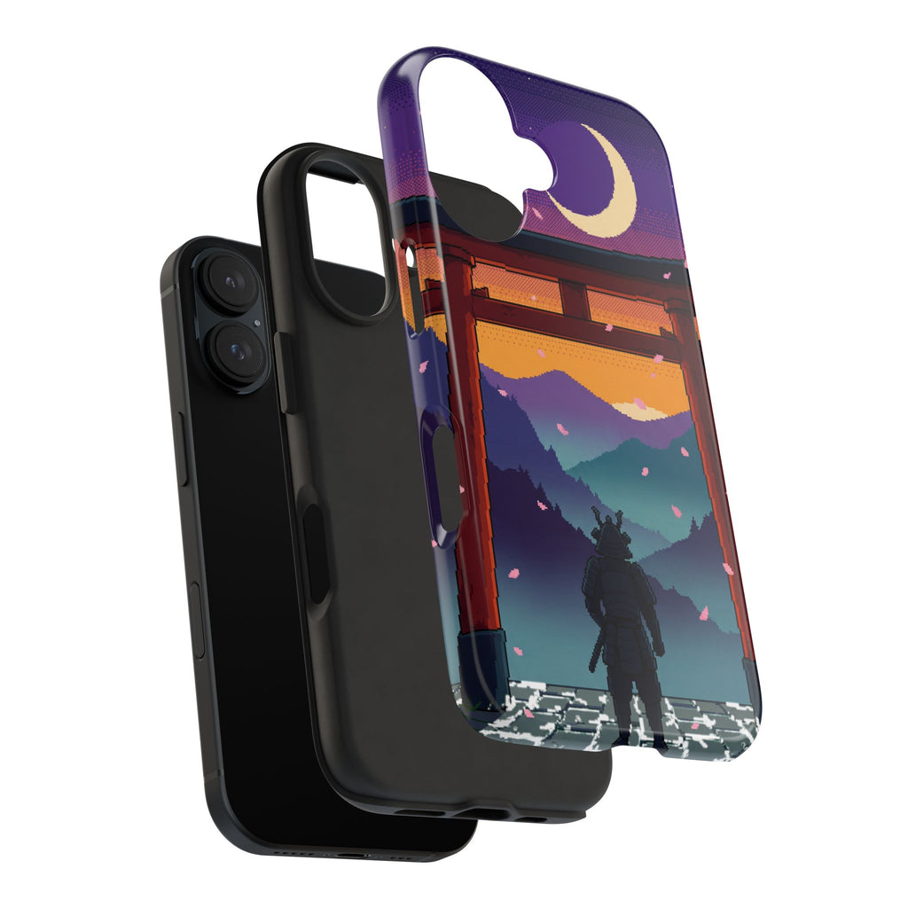 Retro Pixel Lone Samurai — Tough Phone Case