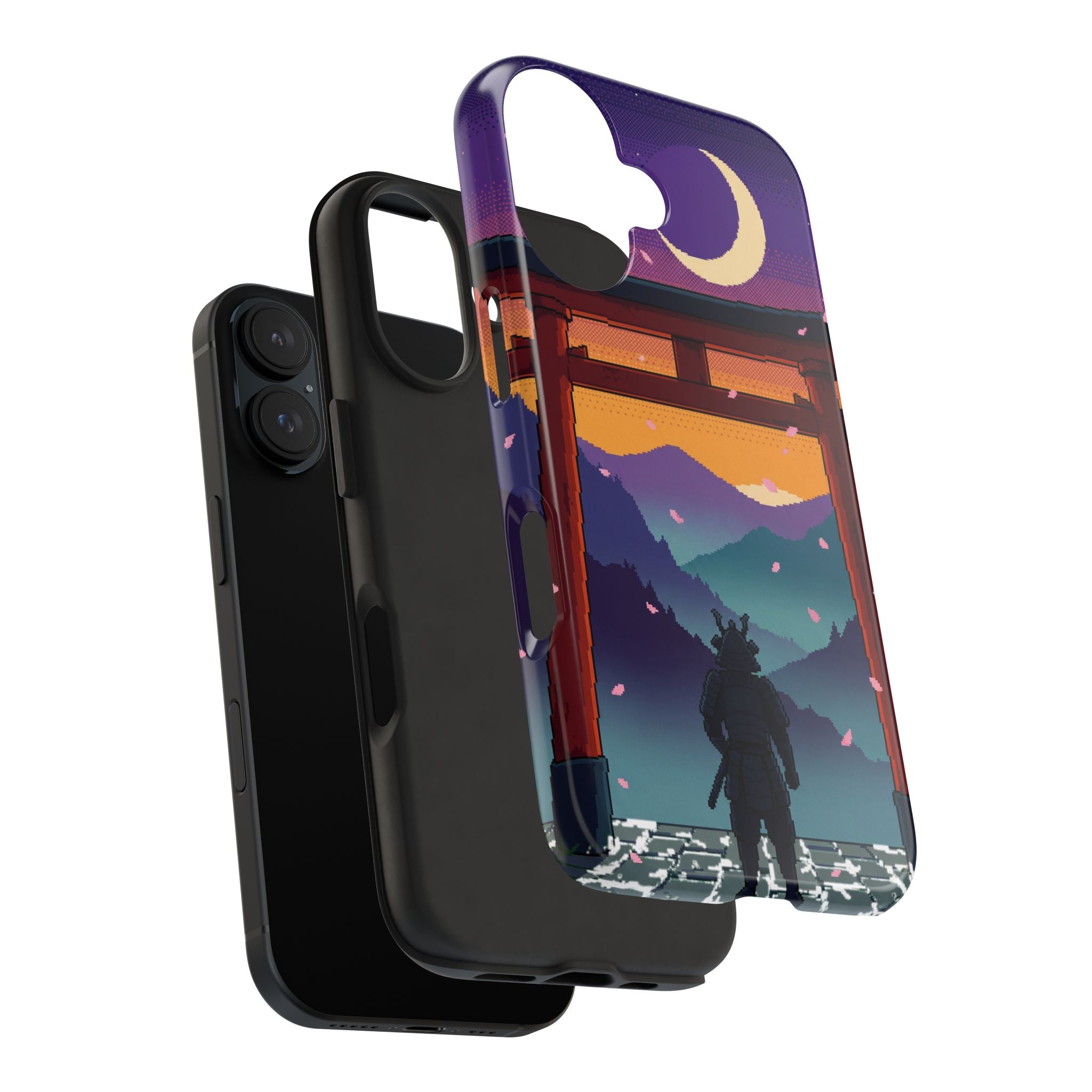 Retro Pixel Lone Samurai — Tough Phone Case