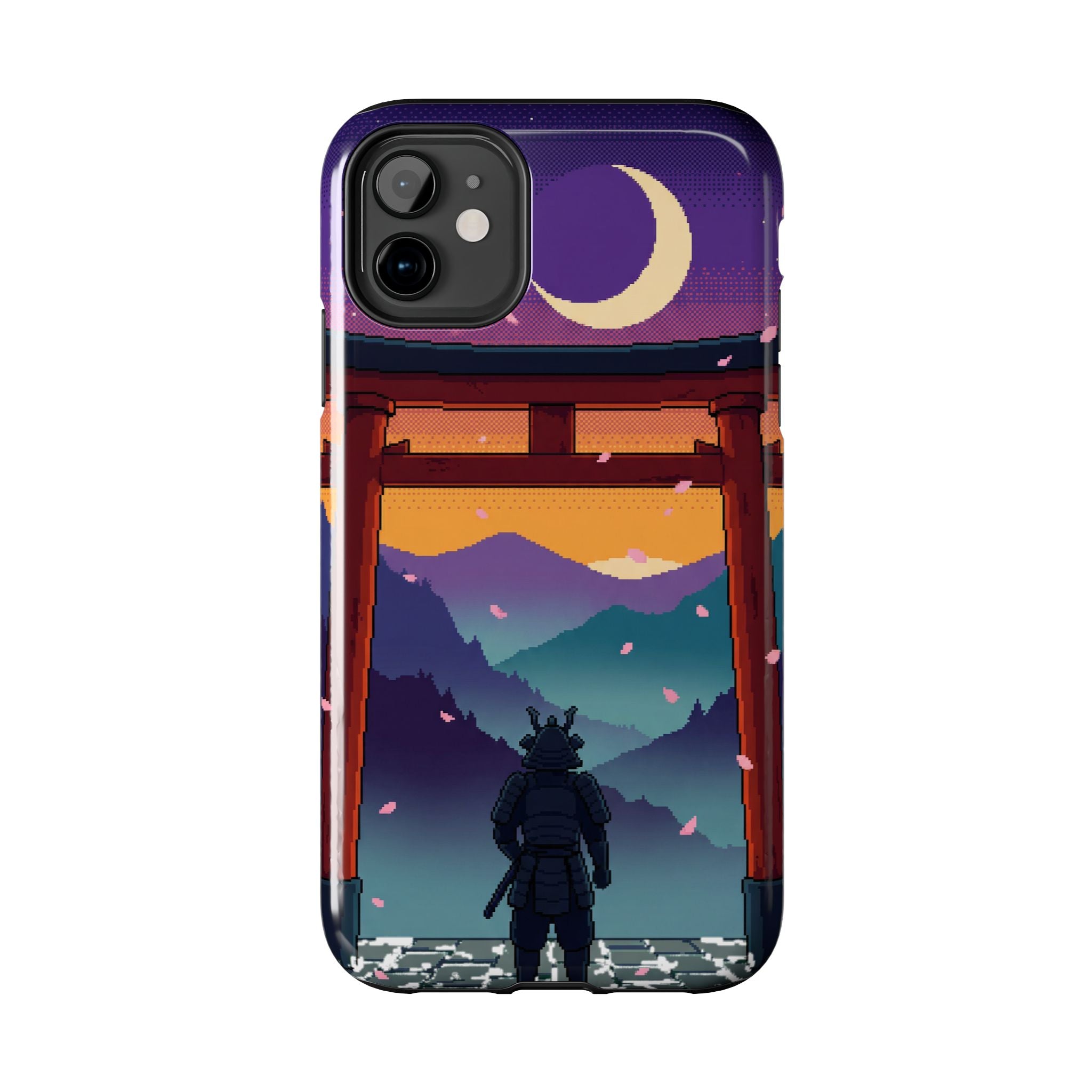 Retro Pixel Lone Samurai — Tough Phone Case