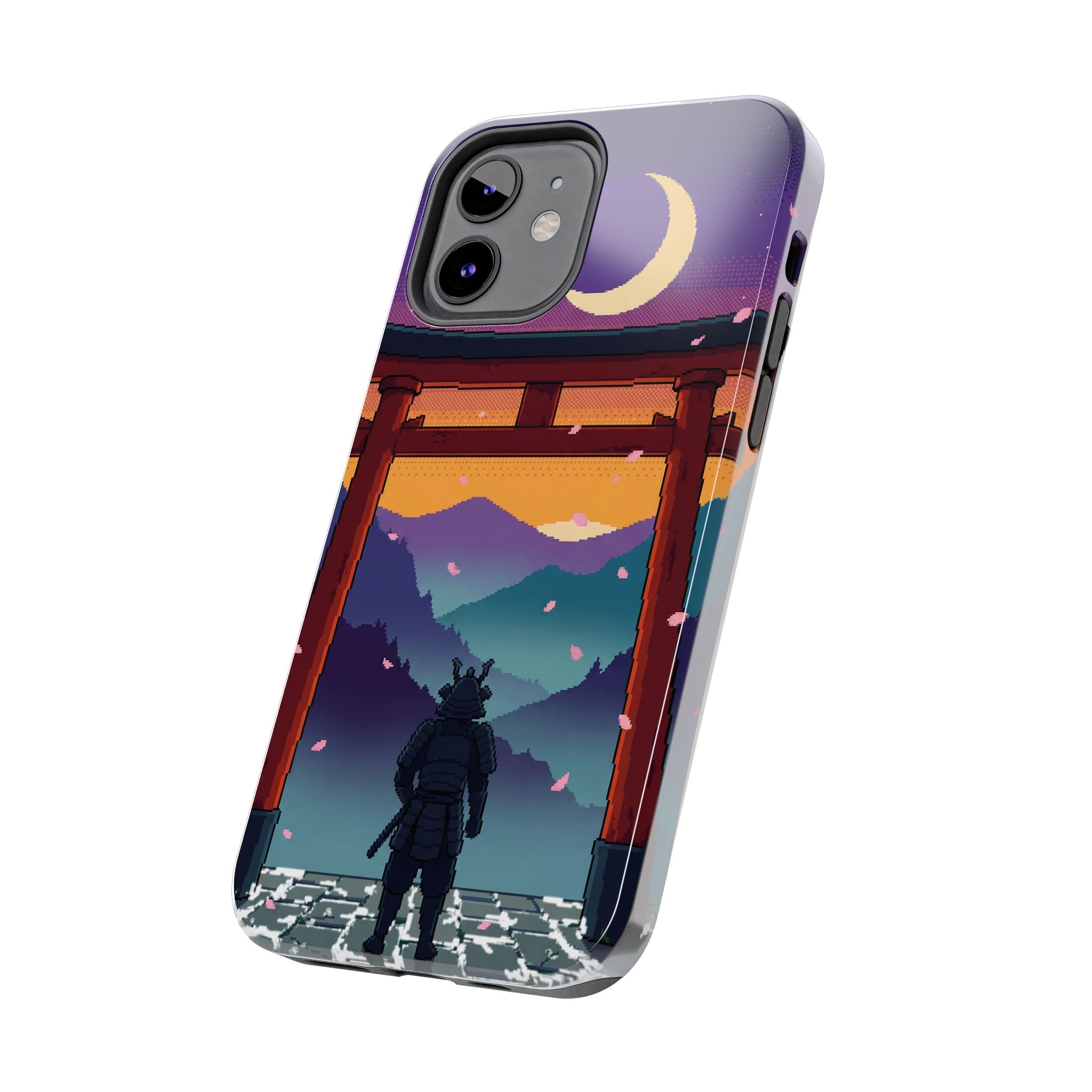 Retro Pixel Lone Samurai — Tough Phone Case