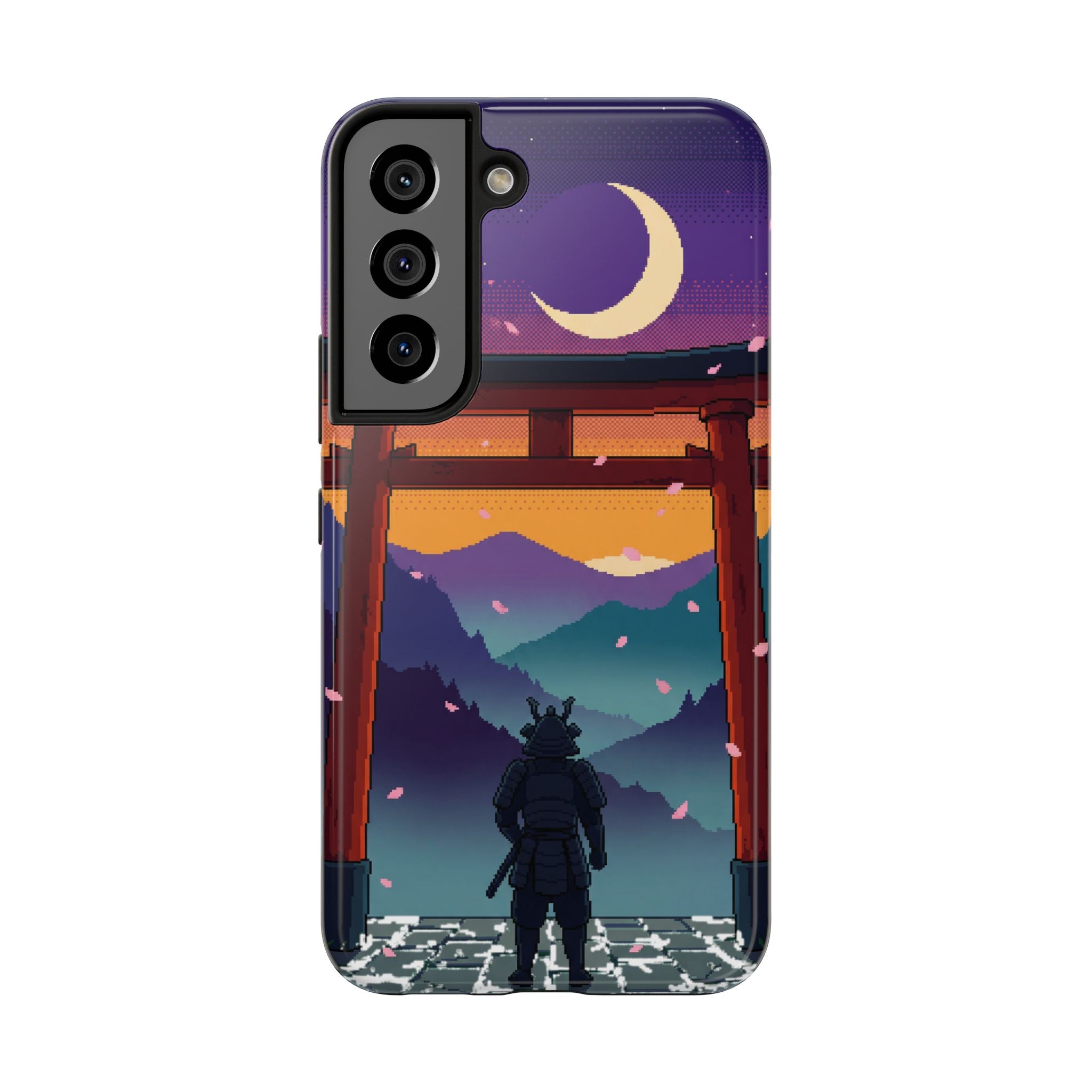 Retro Pixel Lone Samurai — Tough Phone Case